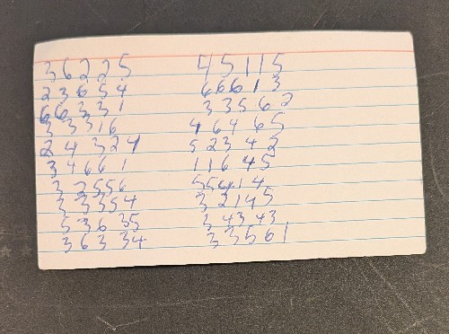 100 practice dice rolls